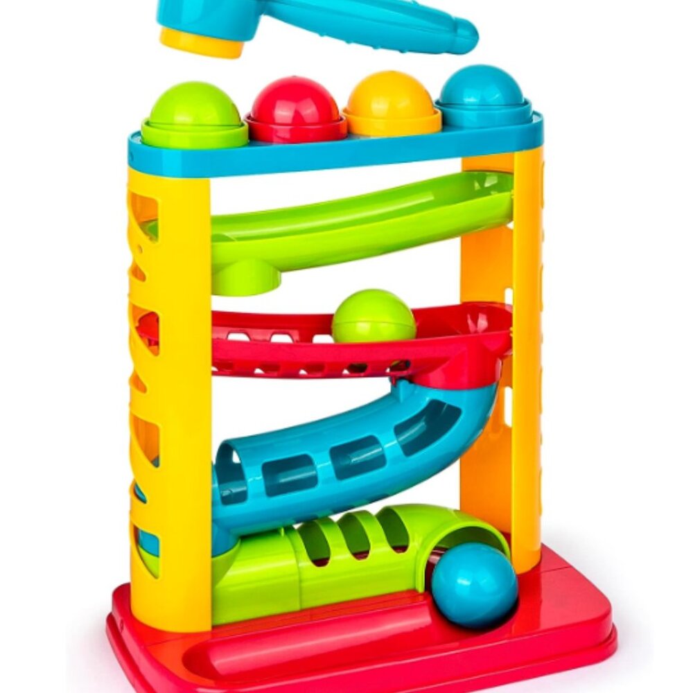 Early Developmental Hammer Montessori Toys, Fun Gifts for Boy & Girl(1 Set)
